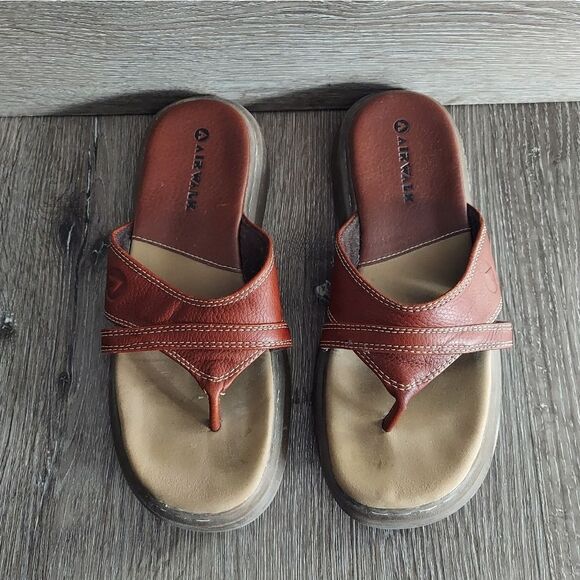 Airwalk Vintage 90s Women's Brown Platform Slide Sandals 6.5 - Picture 3 of 7